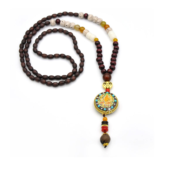 Halskette Nepal Buddha Anhänger Kreis A