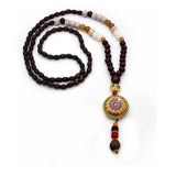 Halskette Nepal Buddha Anhänger Kreis B