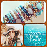 Collier Halskette Boho silber türkis 05