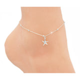 Fusskette Starfish 925 Sterlin Silber