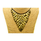 Halskette Bronze Plättchen 3