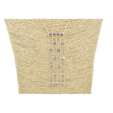 Halskette rosa Strasssteine 2