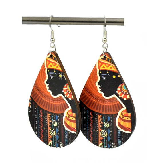 Ohrringe Boho-Chic Holz Ethno