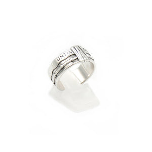 Ring Vintage "Until Death" silber 1