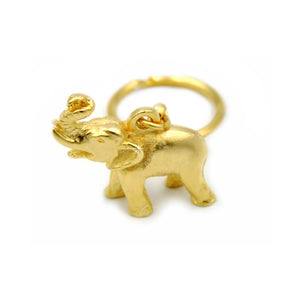 Schlüsselanhänger Elefant gold