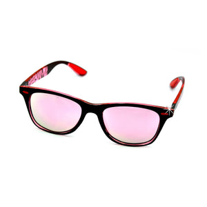 Sonnenbrille Fashion schwarz rot