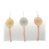 Armband rosa Blumen gold silber roségold