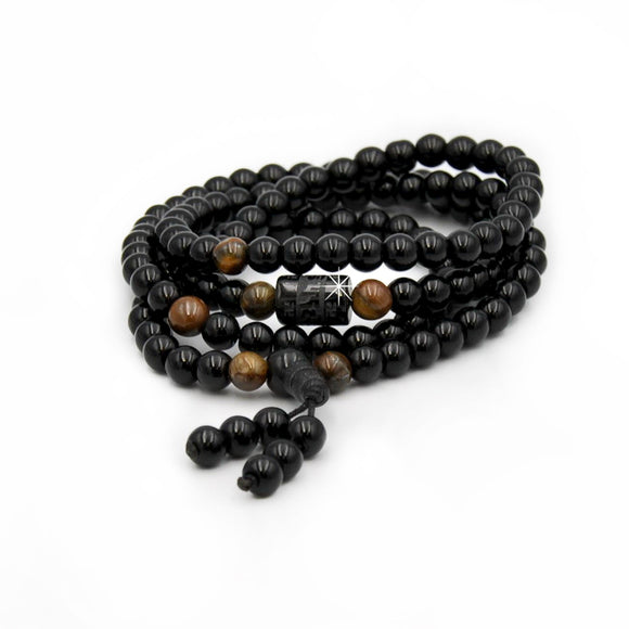 Wickelarmband Malakette Gebetskette Tigerauge