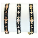 Armband Miyuki Perlen Gold Silber Rosé
