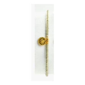 Armband Münze 925-er silber gelbgold rosé vergoldet