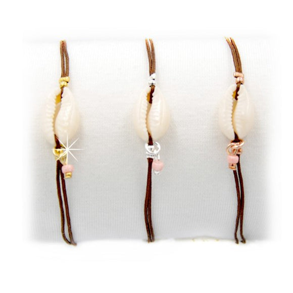 Armband Kauri Muschel gold silber roségold