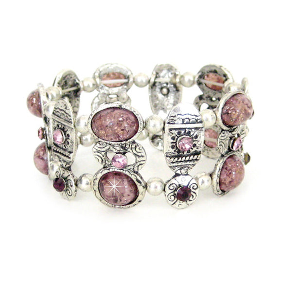 Armband rosa lila