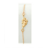 Armband Blatt rosé