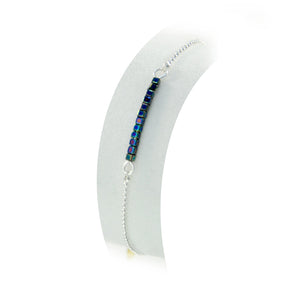 Armband blau Perlen Gold Silber Rosé