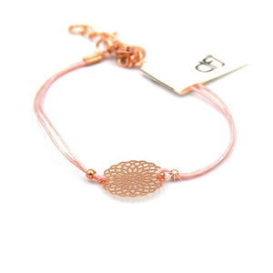 Armband rosa Blumen gold silber roségold