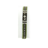 Armband Miyuki grün schwarz Perlen silber 
