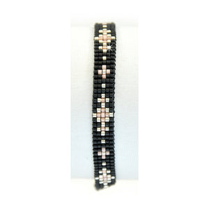Armband Miyuki Perlen Gold Silber Rosé
