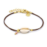 Armband Kauri Muscheln gold 