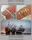 Armband marineblau gold silber rosé 05