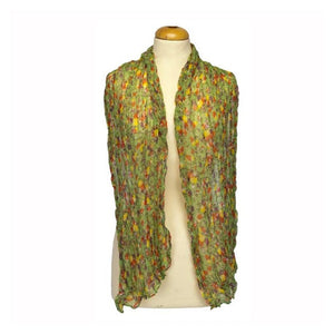 Foulard Blumenmuster grün