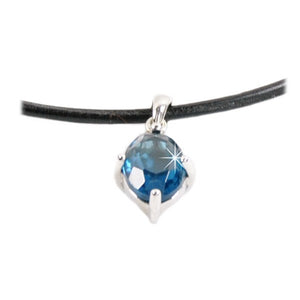 Halsband Anhänger blau