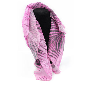 Halstuch Tiger rosa schwarz