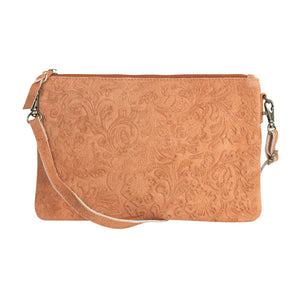 Handtasche Wildleder Lachs
