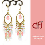 Ohrringe Boho Antik pink gold 2