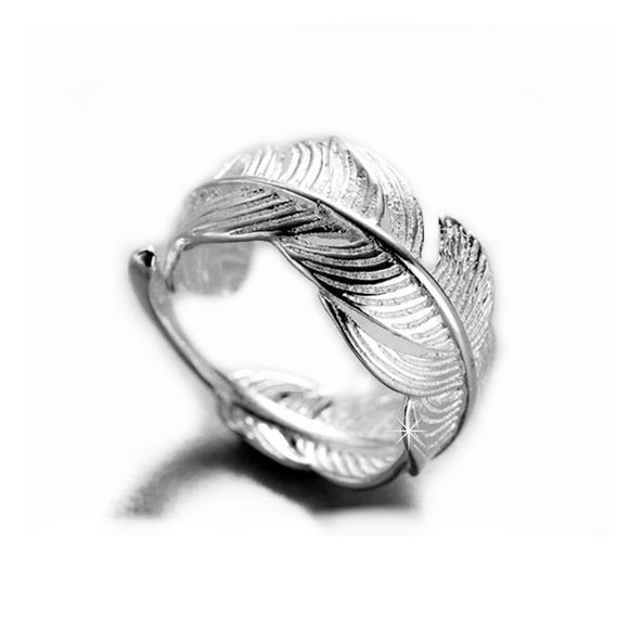Ring Feder 925 Sterling Silber