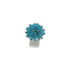 Ring Rhombus blau grün rosa