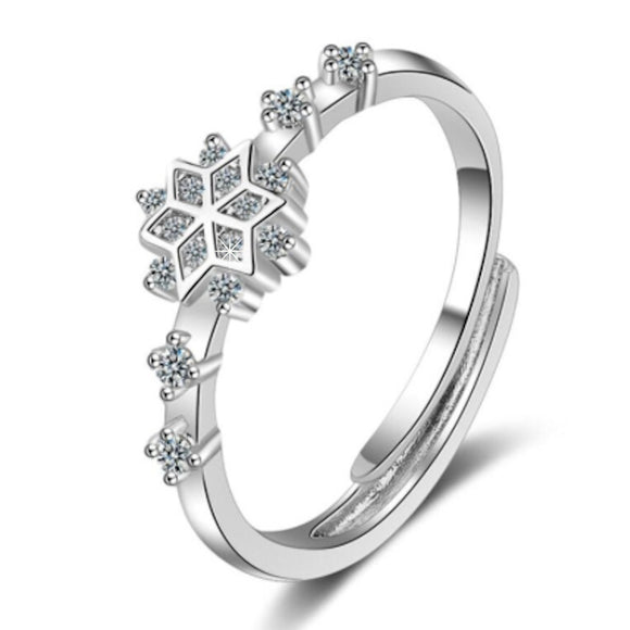 Ring Schneeflocke Silber A