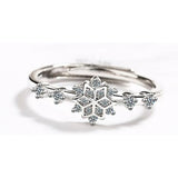 Ring Schneeflocke Silber B