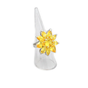 Ring Sternblume gelb apricot