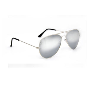 Sonnenbrille Pilot Spiegel grau silber A