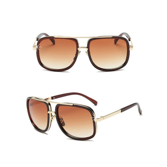 Sonnenbrille Retro braun