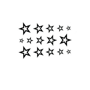 Temporary Tattoo Stern schwarz