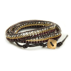 Wickelarmband Armband braun Leder