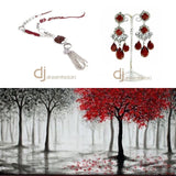 Halskette Leder rot 05